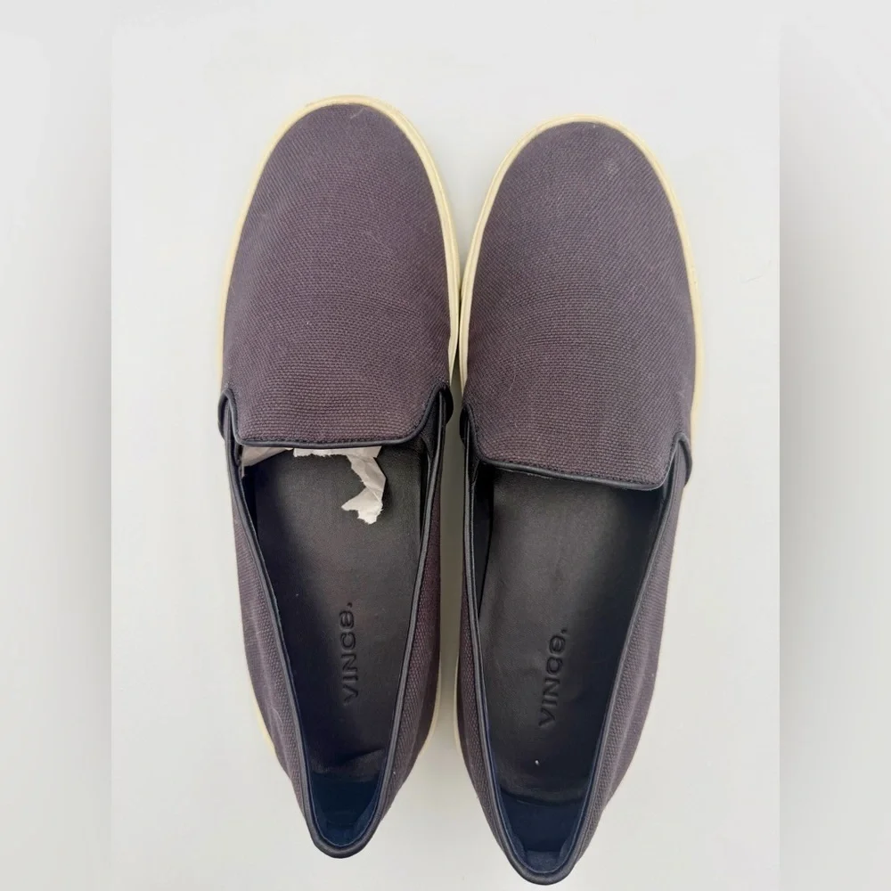 Vince Preston EUC Sz 8.5 “Coastal” Linen Slip-On Sneakers